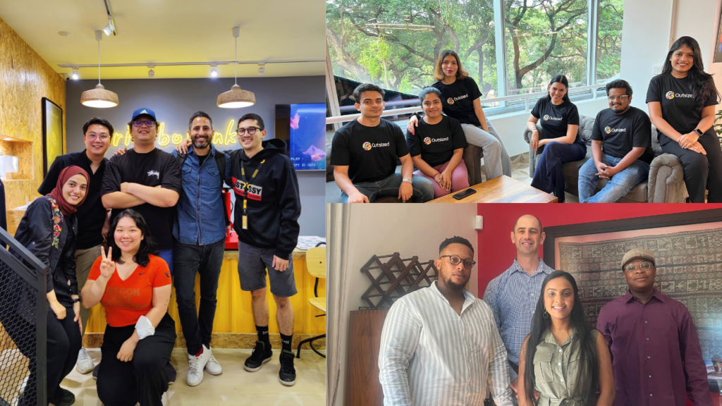 Selected team members from Outsized