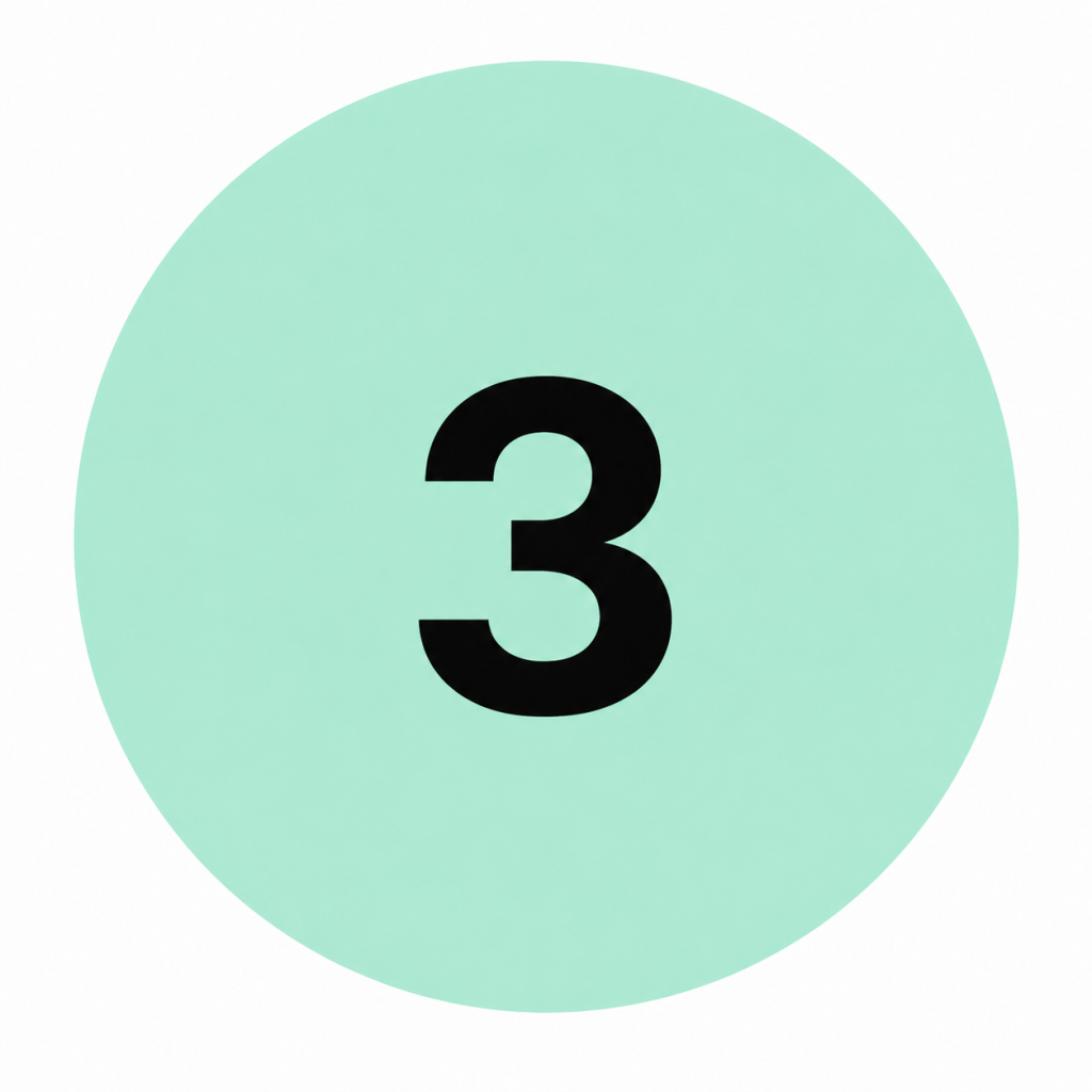 The number 3